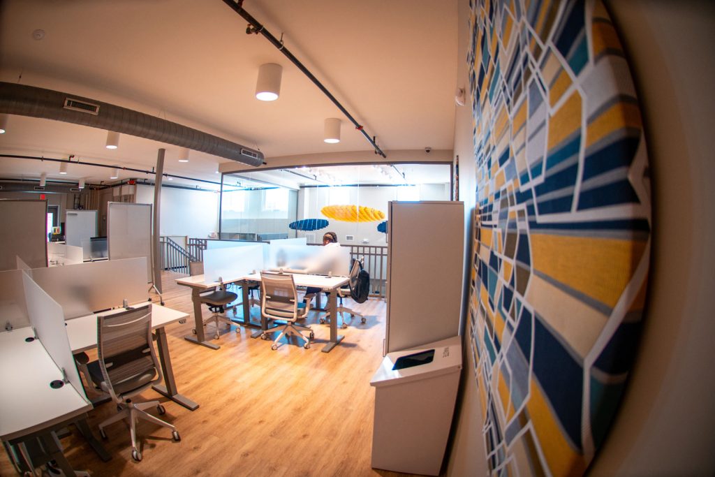 Coworking space at The Hub